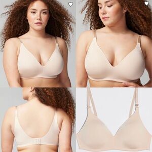 Soma 38DDD Vanishing 360 Wireless Bra - Pale Sand